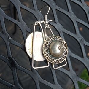 Vintage Bali Sterling Silver Dangle Earrings